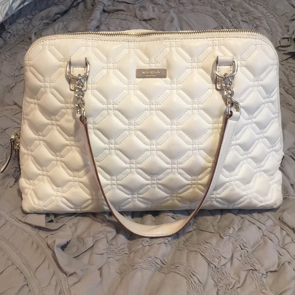 kate spade new york | cream quilted bag